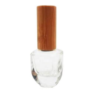 China 5ml 15ml 20ml Wholesale Glass Bottle With Bamboo Lid Nail Polish Bottle on sale