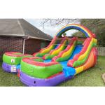 Commercial Bounce House Inflatables Water Slide Inflatable Double Lane Slide