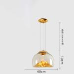 Mountain View Glass Pendant Light Nordic island pendant lights creative coffee