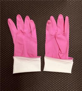 Quality Tensile M35g Dishwashing Household Rubber Gloves Pink Color wholesale