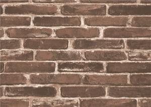 Quality Moisture Proof 3d Brick Effect Wallpaper Waterproof Vinyl Wall Covering Size 0.53*10m wholesale