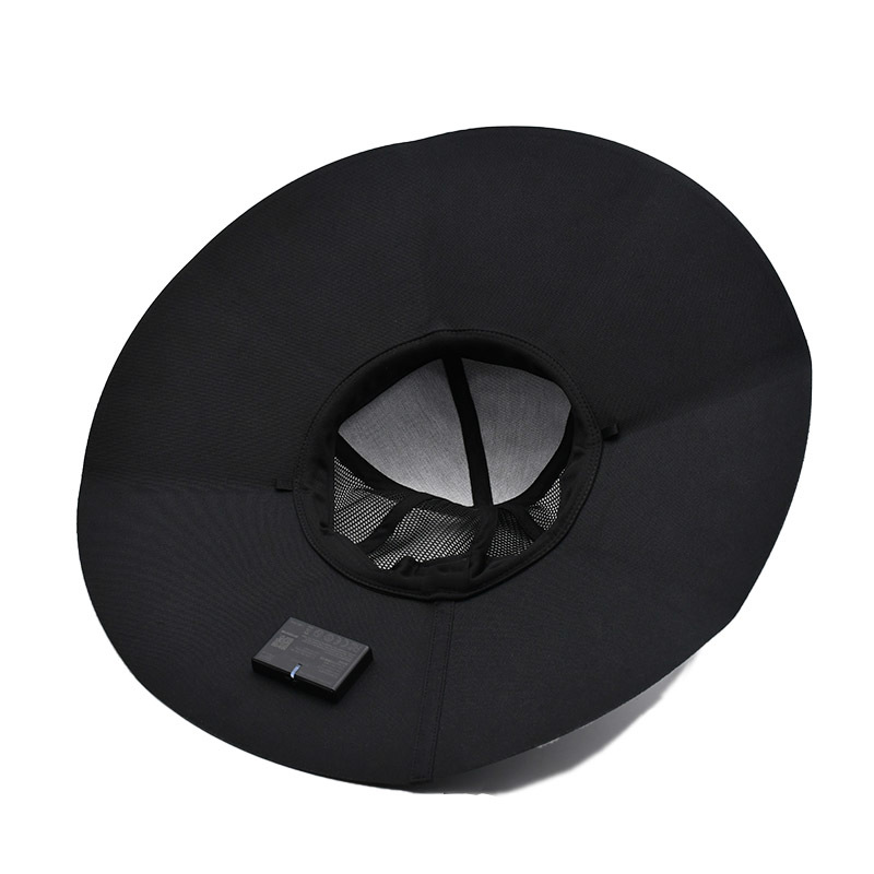 Outdoor New Solar Power Cap Custom UV Resistant Portable Rechargeable Camping Travel Fishing Mountaineering Sun Bucket Hat