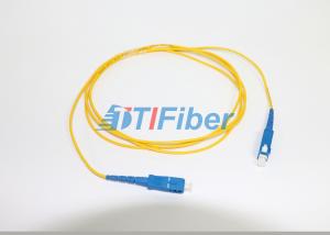 Quality Simplex Fiber Optic Patch Cord with SC UPC , 3.0mm PVC Outer Jacket wholesale