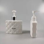 Square Plastic Shampoo Bottle for Lotion Personal Care Products 260ml Empty