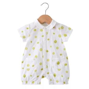 Quality Sleeveless Newborn Baby Outfits Summer One Piece Sailor Collar Worsted Fabric wholesale