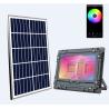 Buy cheap IP65 waterproof 60W 100W 200W 300W 500W RGB Solar Flood Light with remote app from wholesalers
