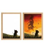 Black Myth Monkey King Light Wooden Frame Night Light for Fashionable Bedroom