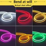 120 Degree Viewing Angle LED Tube Neon Light 8x16 25mm Cuttable 12W/m 220V