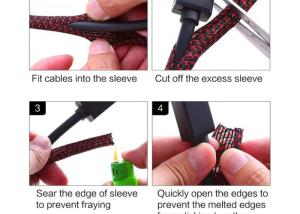 Quality Abrasion Resistant Cable Management Braided Sleeving , Wire Protection Sleeve wholesale