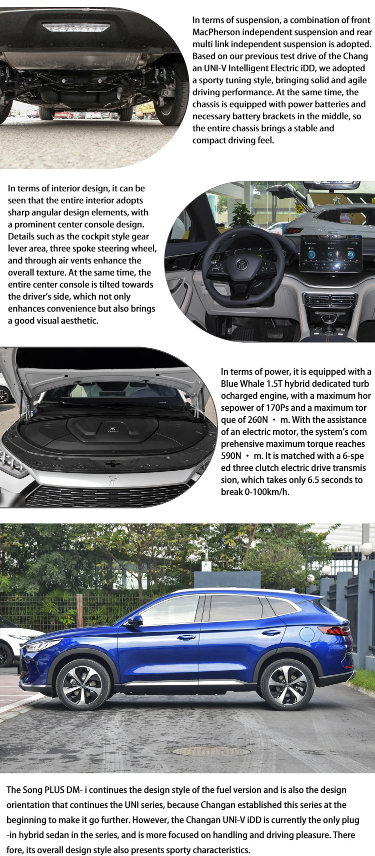 Compact BYD Used Cars 5 Door Plug In Hybrid EV SUV BYD Song Plus