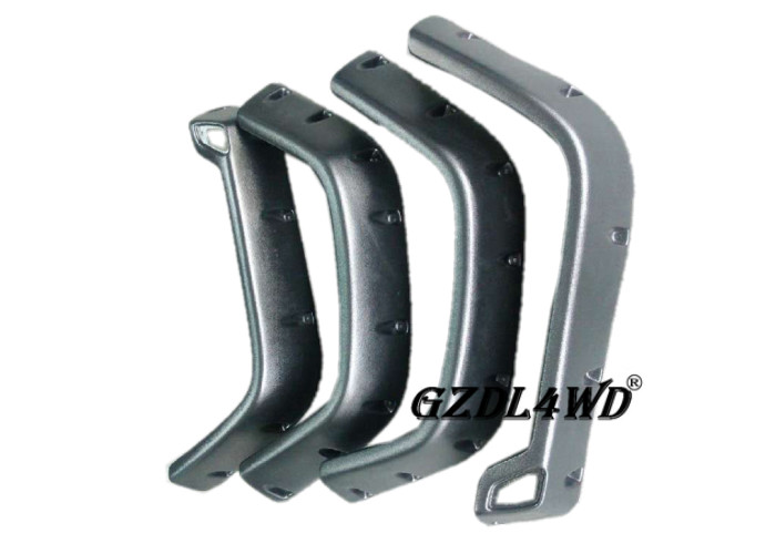 Pocket Style 4x4 Wheel Arch Flares Matte Black Textured For Jeep Wrangler TJ