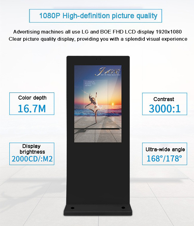 Wholesale Portable Outdoor Waterproof High Brightness Lcd Display Digital Signage Advertising Display