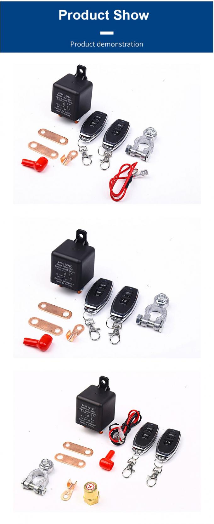 200A 12V Remote Control Battery Isolator Relay Start On / Off For Car Power Switch