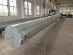138kV Dodecagonal 43 meters height 0°~60° strain galvanized steel pole