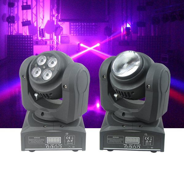 Two Face 4*10W Wash LED Stage Light Moving Head With Master - Slave / Sound Control