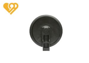 Quality ZG50Mn Steel Bulldozer Undercarriage Front Idler Assembly Casting Black Color wholesale