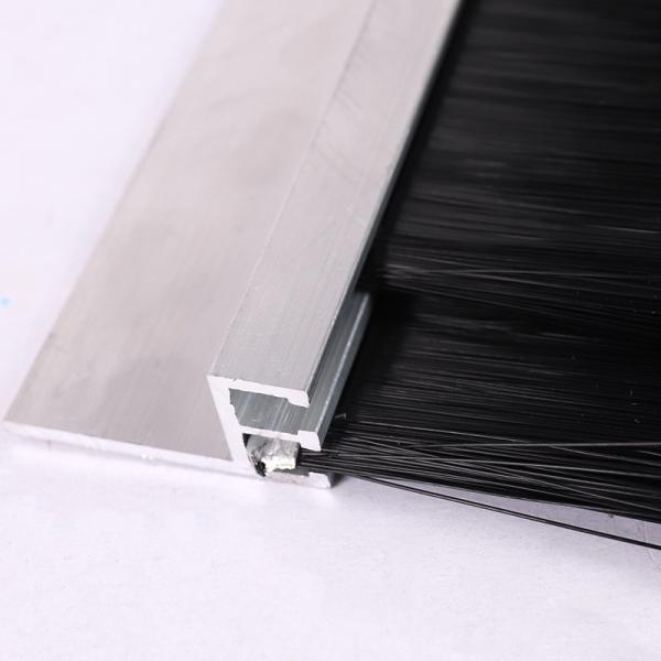 Customized Double Row Aluminum Alloy Brush Dust Prevention Brush Strip Seal