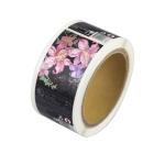 Customized Printing Self Adhesive Label Sticker Flower Transparent Sticker