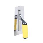 Round Corner 420 Stainless Steel Trowel 200mm / 240mm Length 0.7mm Thick Rubber