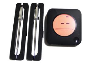 Quality Wireless Bluetooth Food Meat Thermometer / Dual Probe Grill BBQ Thermometer wholesale