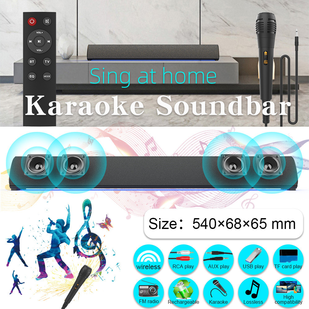 customization Outdoor Bluetooth Soundbar Speaker With FM Radio Frequency 87.5-108