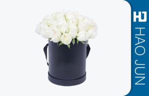 Quality Recycle Cardboard Paper Tube Round Box With Handle For Flower wholesale