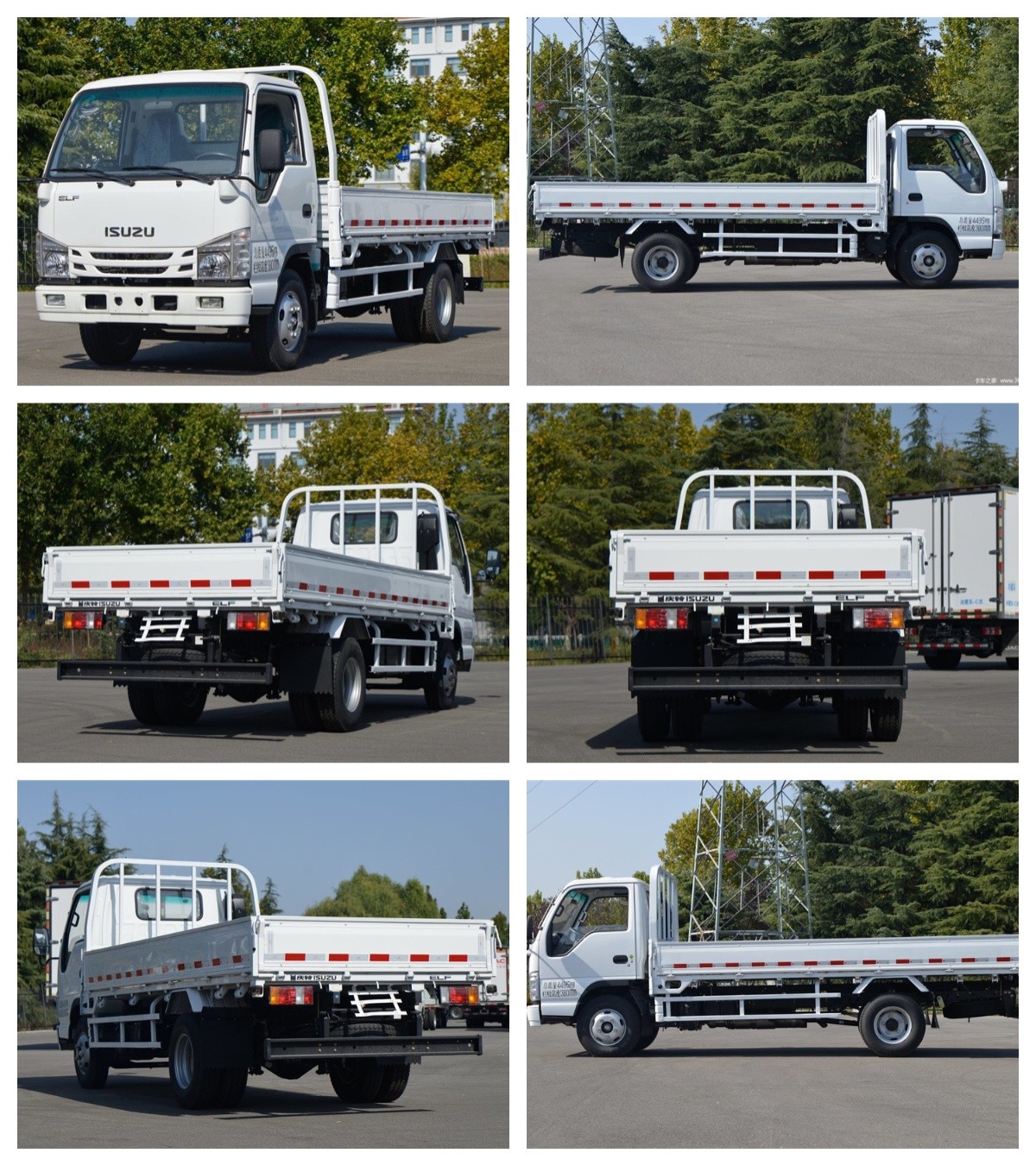GVW 3500kg Japanese Isuzu 100P Light Cargo Fence Truck With 2 Tons 3 Ton Loading Lorry Truck