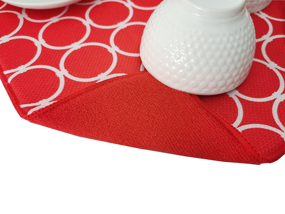 41x46cm Polyester Dish Drying Mat Machine Washable