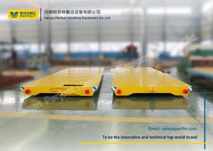 Quality No Power Rail Mounted Towed Pallet Transfer Carts , Cargo Rail Transfer Trolley wholesale