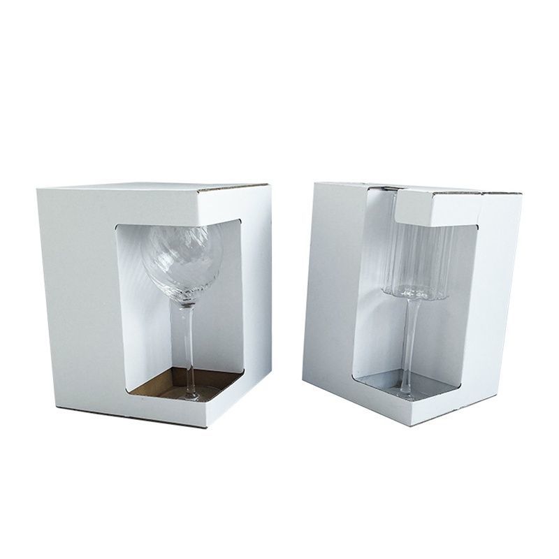 Customized Printing Brown White Kraft Paper Packaging Packing Cardboard Corrugated Display Case Gift Carton Box for Champagne Wine Bear Milk Tea Glass Mug