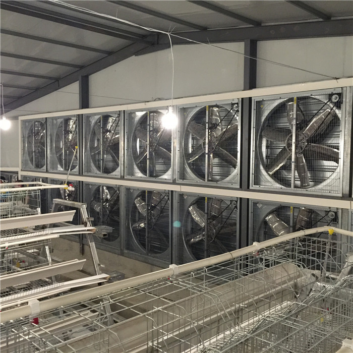 1.1KW Chicken Poultry Farm Climate Control System Pressure Ventilation Fan