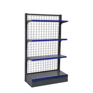Quality 1800mm 900mm Metal Wire Mesh Supermarket Shelf Rack Storage Shelves Gondola 100KG wholesale
