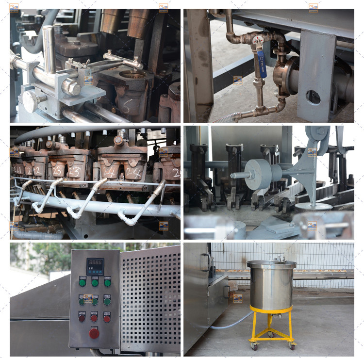 SS Large Scale Wafer Cone Maker Automatic Wafer Cone Production Equipment 0.75kw