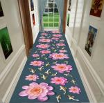 Polyester Fiber Custom Commercial Rugs Entrance Corridor Stairway Hotel Mat