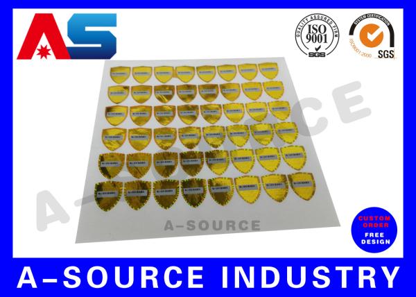 PET Custom Holographic Stickers 3d Holographic Stickers Anti - Counterfeiting