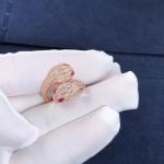 Bvl Serpenti Seduttori Ring High-End Fashion New Style 18K Gold Jewelry Natural