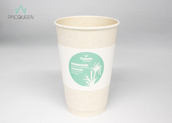 Takeout Personalized Coffee Cup Sleeves , Coffee Cup Cardboard Sleeve Heat