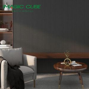Quality Slatted Aku Panel 3 Side Acoustic Flame Resistant Wooden Sound Absorbing Felt Panels wholesale