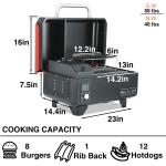 Intelligent Temperature Control Electric Woodfire BBQ Smoker Grill for Outdoor