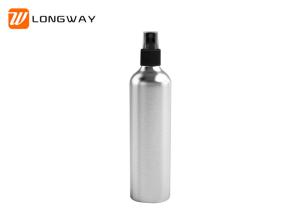 Quality Aluminum pump spray cosmetic packaging 250ml round cylindrical bottle wholesale