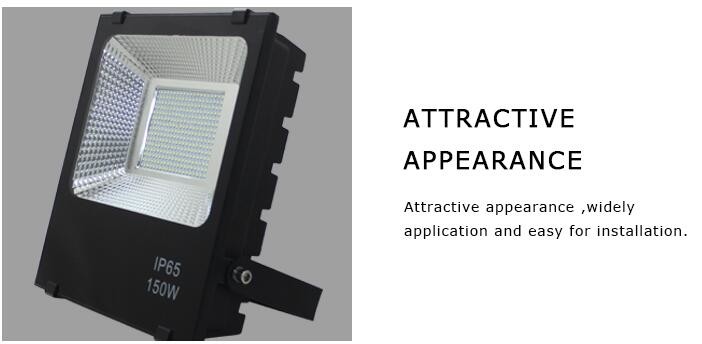 Energy Saving IP65 Outdoor LED Flood Lights 90 Lumen Meanwell Driver AC 85-265V