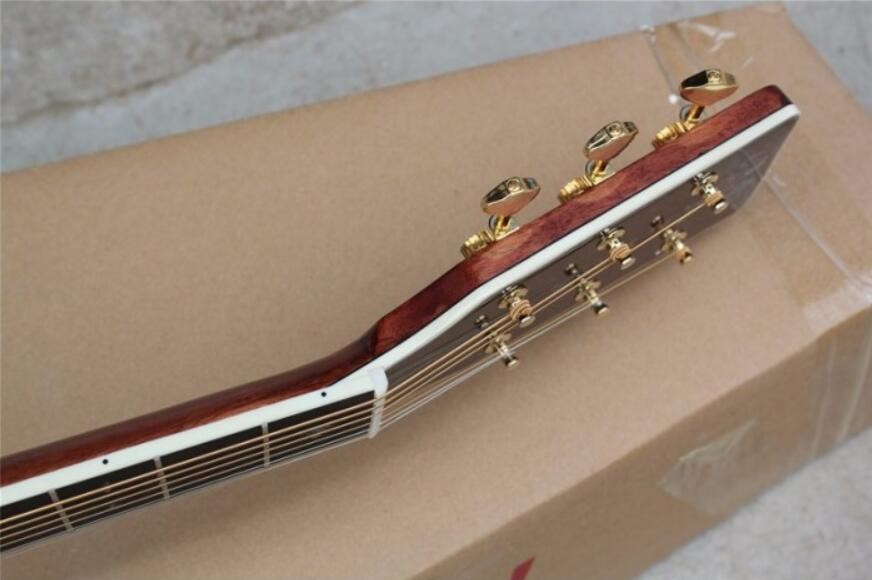 41 Inch Solid Wood Body Acoustic Guitar Sitka Mahogany Back and Side Authorized Grover Machine Heads