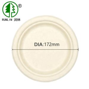 Quality Eco-friendly natural plant fiber material disposable party plate wholesale