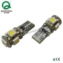 Quality LED Car Light T10 W5W 5pcs 5050 SMD Canbus LED 12VAC wholesale