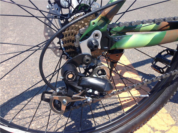 Tianjin factory high grade camouflage 26" aluminium alloy MTB OEM with magnesium alloy one wheel