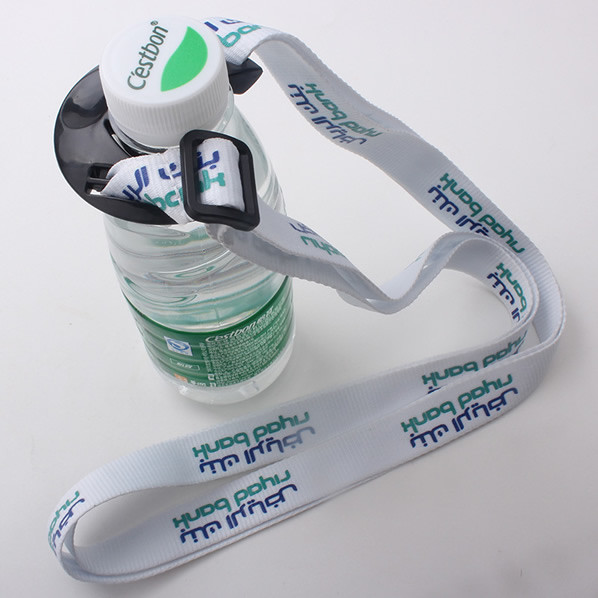Over the shoulder bottle holder lanyard Custom logo printed promotional items for drink trade show&events giveaways