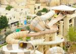 Huge Fiberglass Water Slide Adults Swimming Pools Extreme Games Slide