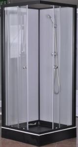 Quality Popular Bathroom Glass Shower Cabins 800 X 800 With Square Black ABS Tray wholesale
