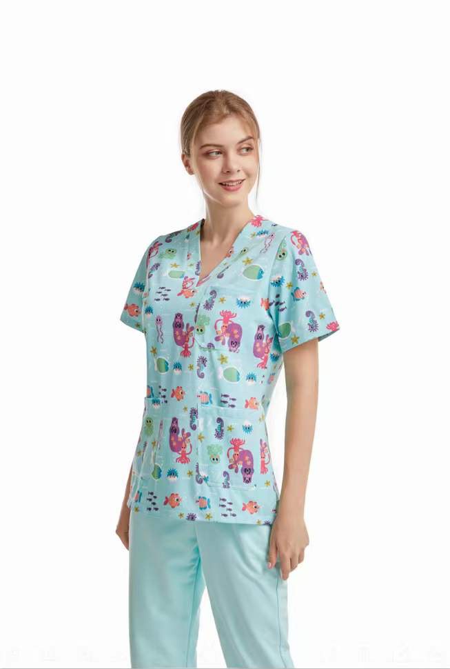 Cotton Disposable Lab Coats Doctors Nurses Men Women Pink Hospital Gown