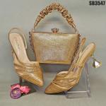 Supoo wholesale price wedding shoes matching bags african high heel shoes for